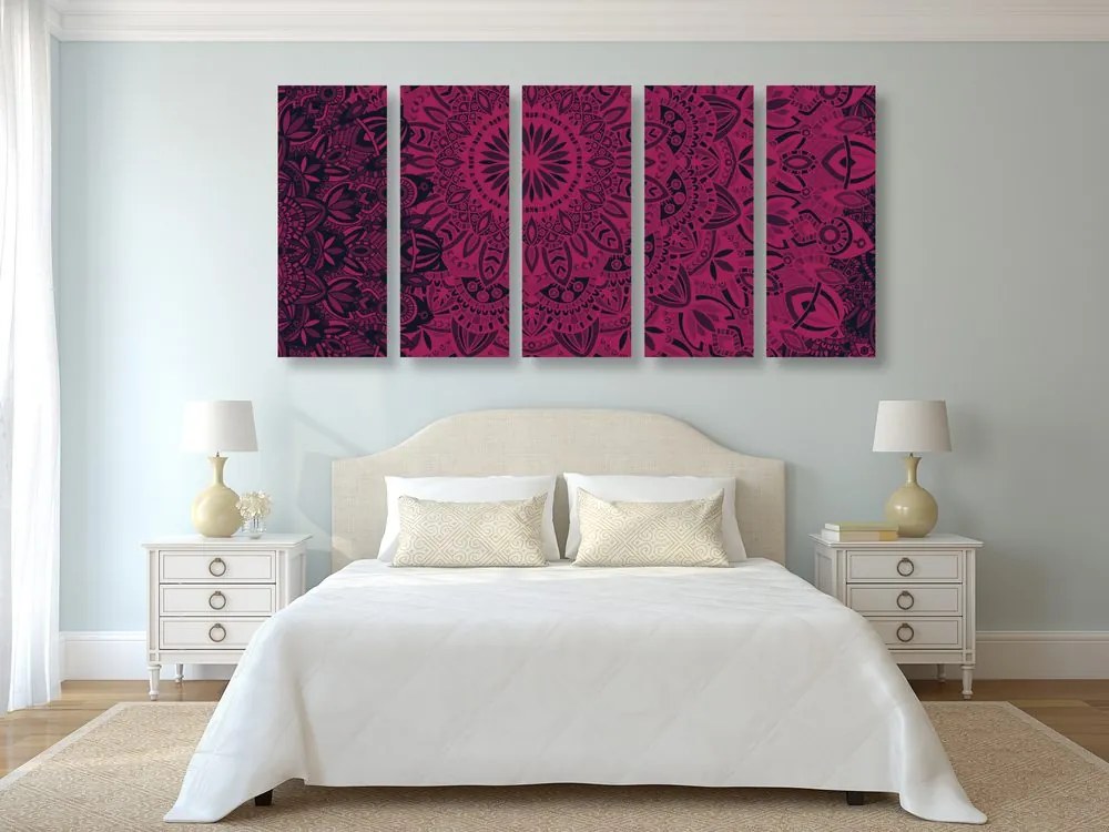 Quadri 5 pezzi – Mandala elegante