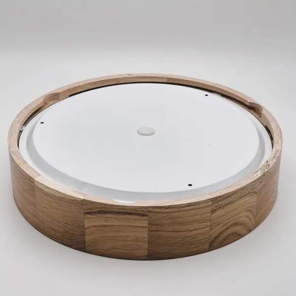 Plafoniera da bagno OAK 3xE27/15W/230V in rovere, Ø 37 cm, IP54