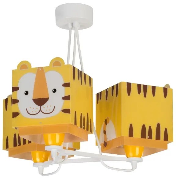Dalber 64567 - Lampadario per bambini LITTLE TIGER 3xE27/60W/230V