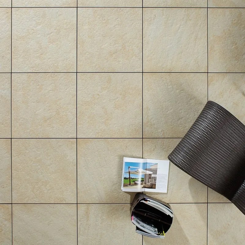 Lastra di cemento Castello in gres naturale beige L 60 x L 60 cm, spessore 20 mm, 32 pezzi