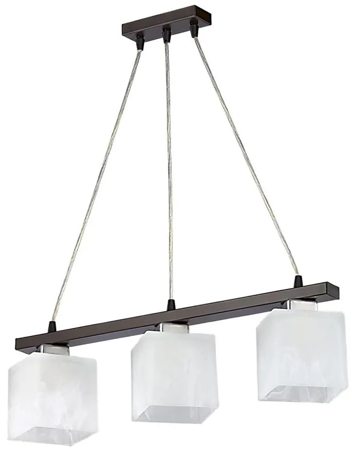 Jupiter 1097 - PO 3 - Lampadario POLA 3xE27/60W/230V wengé