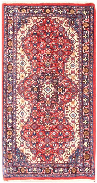 Sarouk Tappeto persiano 70x130 Rosso (Iran) Annodato A Mano