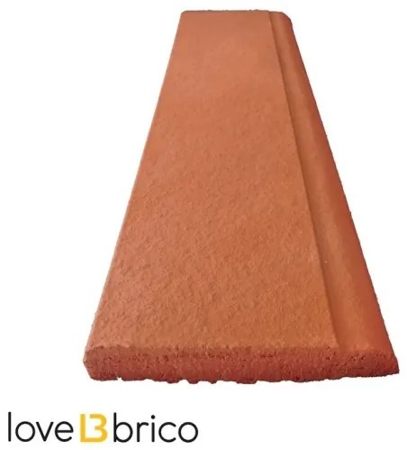 Battiscopa in cotto trattato 8x30 cm Cotto Furnò Rosato Natura Kwikdry
