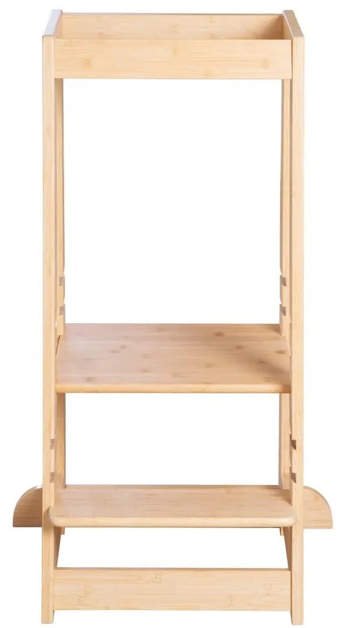 Torre di apprendimento di colore naturale in bambù – Roba