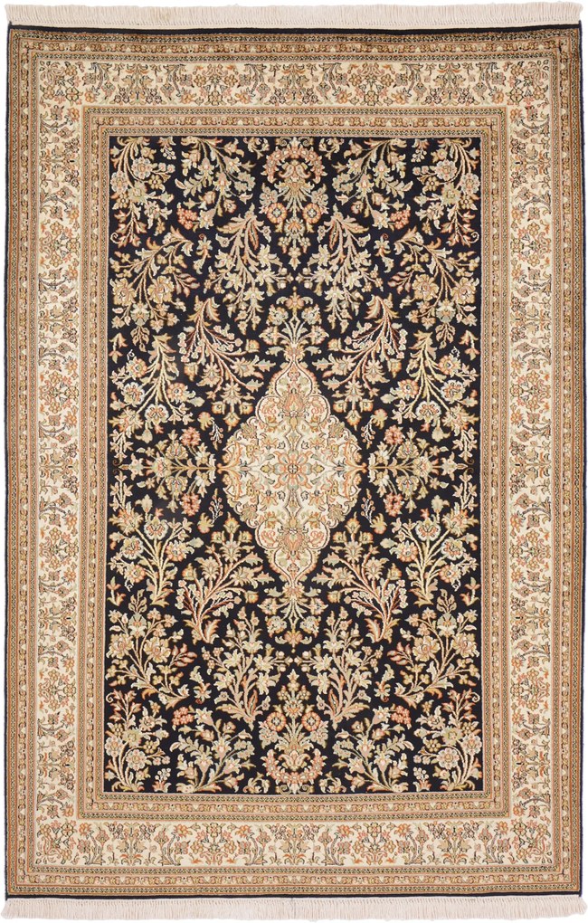 Cashmere Silk Tappeto orientale 130 x 190 (Indian) Annodato A Mano