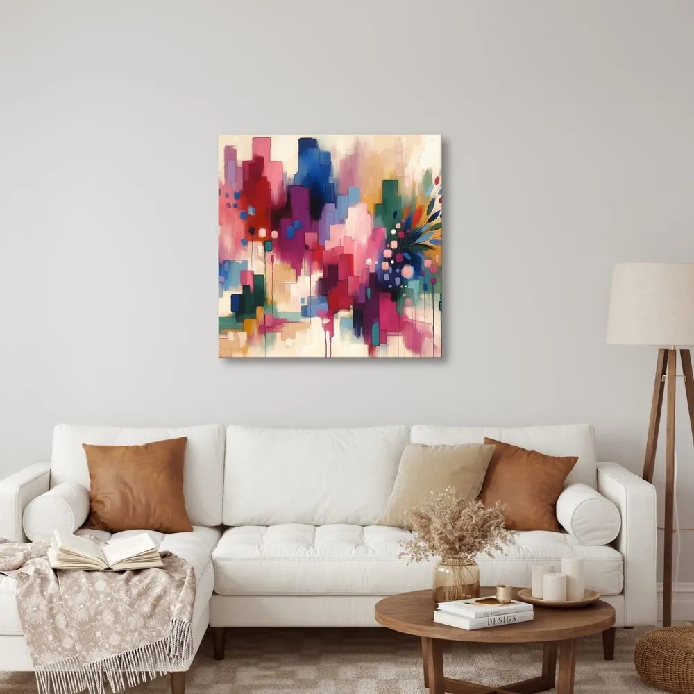 Quadro su tela – Fiori in astrazione moderna