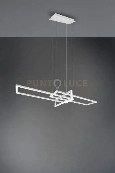 Salinas sospensione led 34w 4400lm, 4000k triplo rettangolo bianca ...