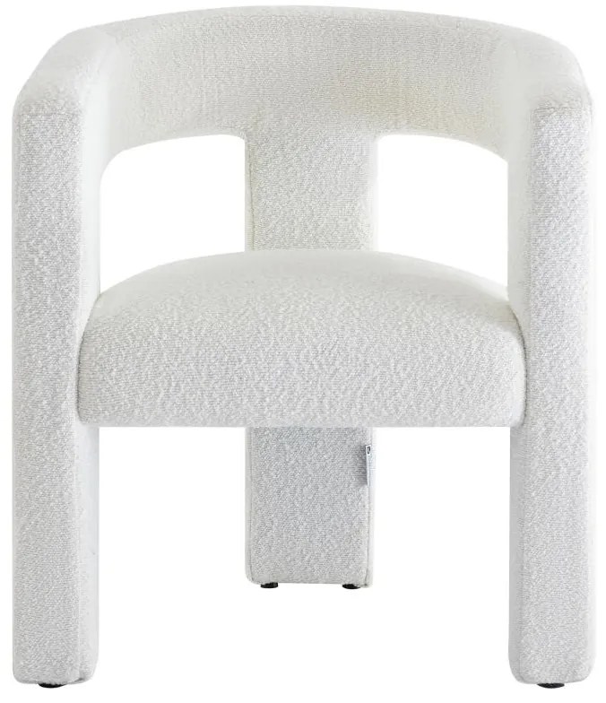 Poltrona in Tessuto bouclette Bianco - FAVINA