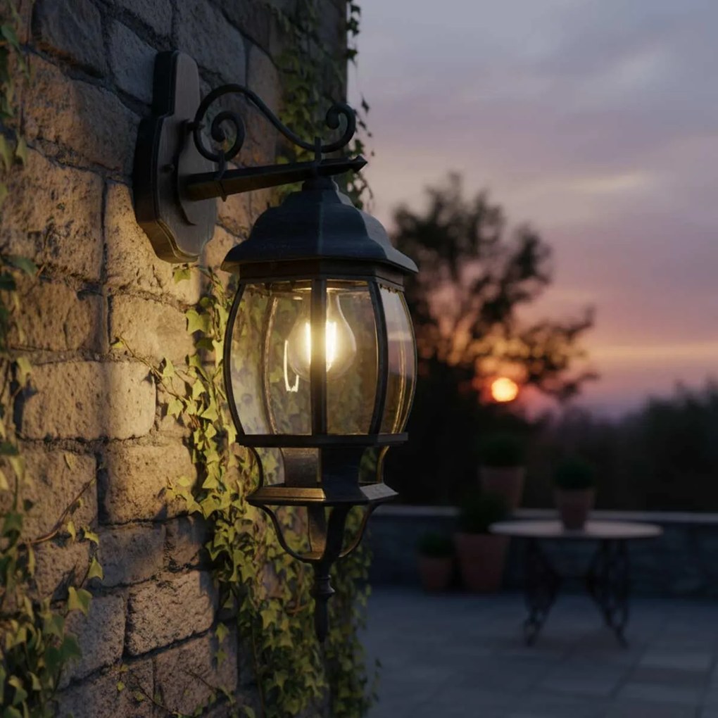 Applique da Esterno Storica E27 IP54 Verde Anticato - Serie BELLINI 1B