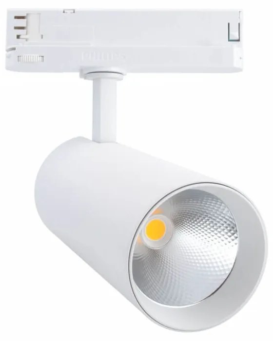 Faro LED 42W per Binario Trifase, 38° + 60° Bianco, PHILIPX Xitanium CRI92 Colore Bianco Freddo 6.000K