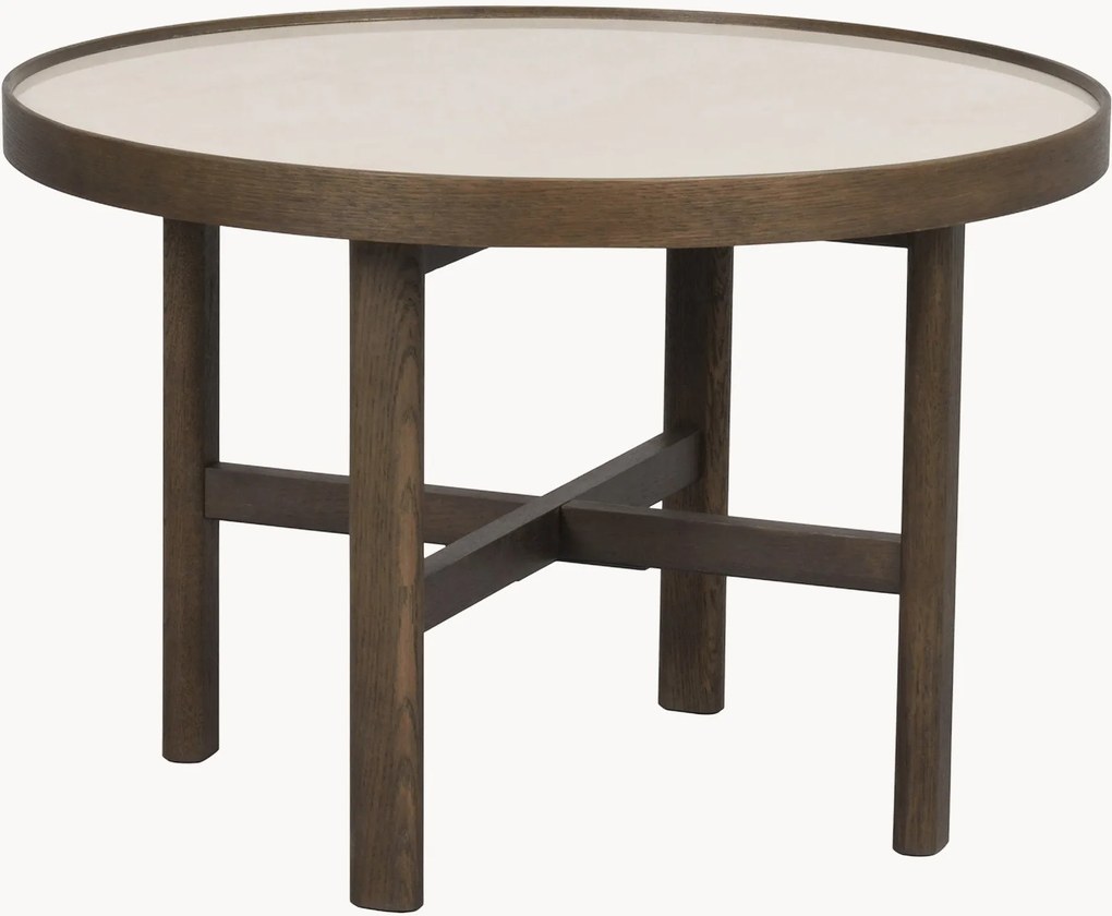 Tavolino da caffè rotondo in legno di quercia Marsden, Ø 60 cm