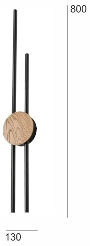 Brilagi - Applique a LED WOODY COLLINE LED/15W/230V 80 cm quercia