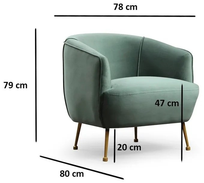 Sedia verde Piccoli - Artie