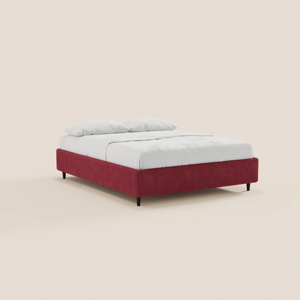 ERON letto sommier imbottito con vano contenitore in tessuto impermeabile certificato Oeko-Tex