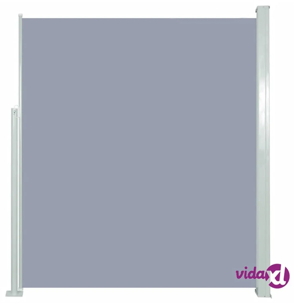 vidaXL Tenda Laterale Retrattile per Patio 160x500 cm Grigia