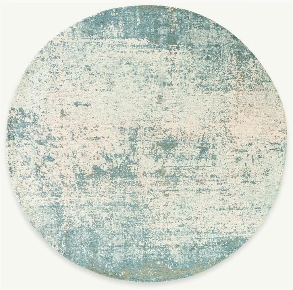 Tappeto rotondo jacquard lavabile da interno-esterno Virgin Land