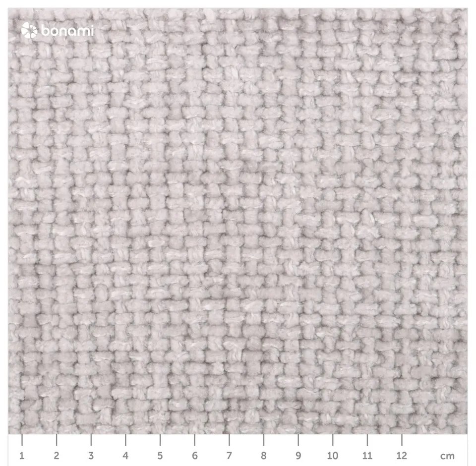 Letto matrimoniale imbottito in grigio chiaro con contenitore con rete inclusa 200x200 cm Miley – Micadoni