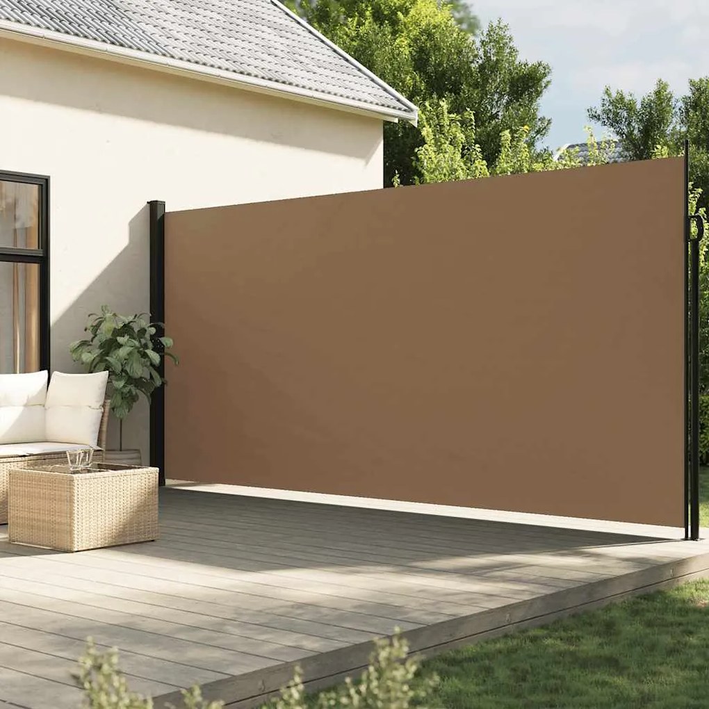 Tenda Da Sole Laterale Retrattile Tortora 220x600 Cm /