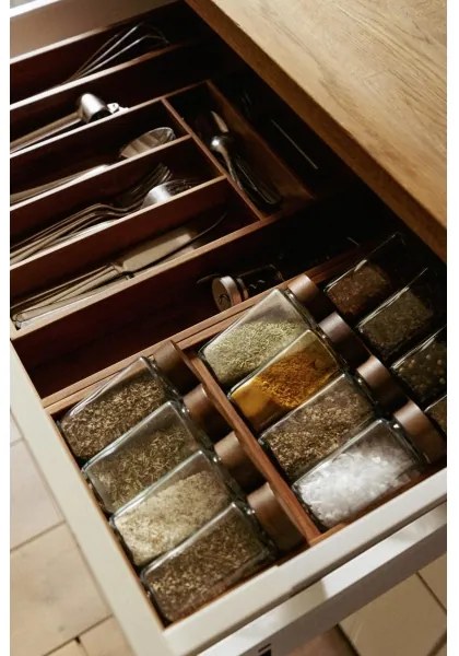 WENKO 54950100 - Portaspezie ANNI 38x20 cm, marrone