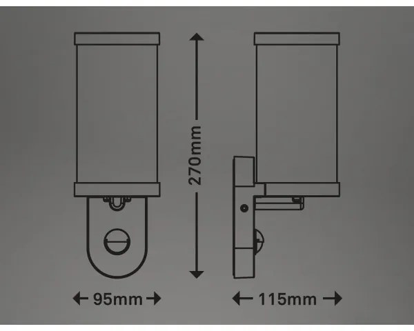 Briloner 3628-016 - Applique da esterno 1xE27/12W/230V IP44 bianco