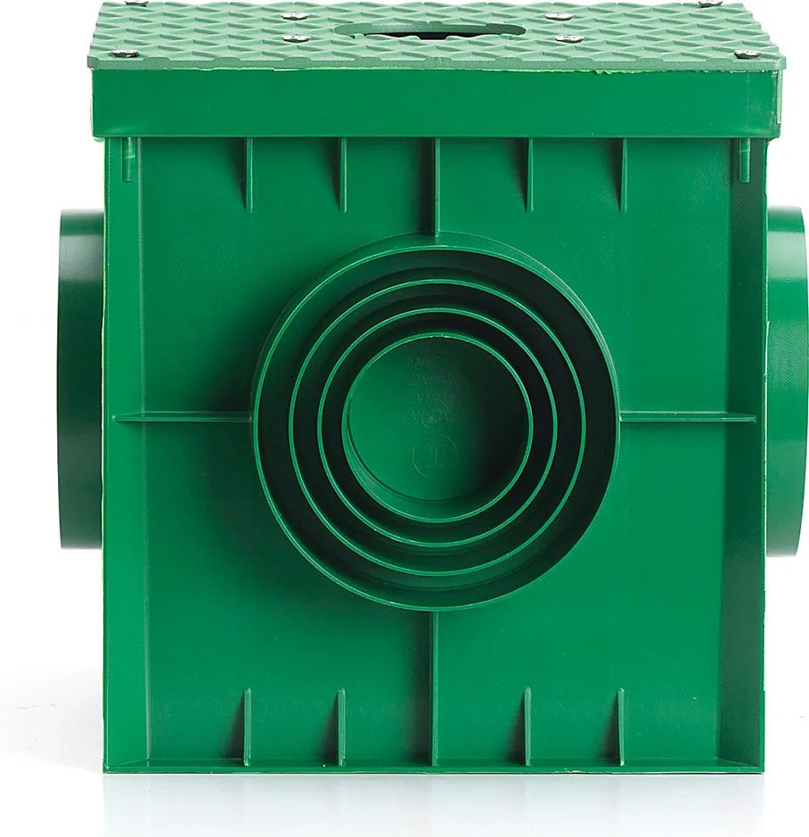 Pozzetto per Fontana da Giardino 25x25x25 cm in PVC Belfer 42/POZ Verde Erba...