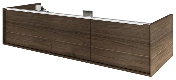 Mobile da bagno sospeso sotto lavabo L 135 x H 32 x P 48 cm satinato, 1 cassetto SENSEA Neo