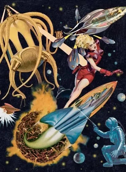 Mindthegap Carta da parati Sci-Fi Pulp - WP20064