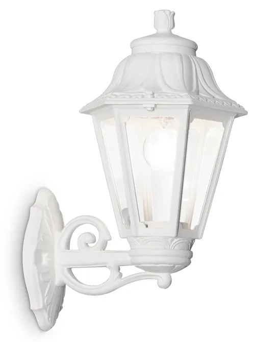 Applique Classica Dafne Materie Plastiche Bianco 1 Luce E27 Big