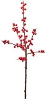 Agrifoglio ilex ramo artificiale 51 cm con bacche rosse