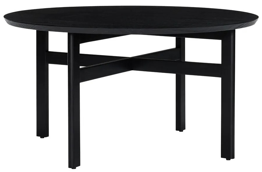 Tavolino da caffè rotondo nero ø 80 cm Fjord - Hübsch