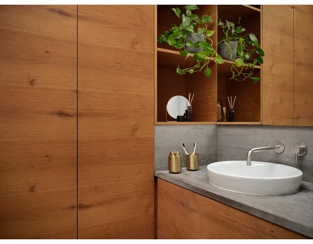 Dispenser per sapone color ottone in acciaio inox 250 ml Ume Brass – Zone