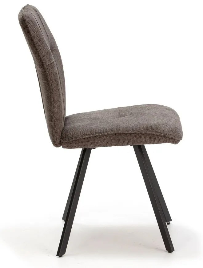 Sedie da pranzo grigio scuro in set di 4 Mery - Marckeric