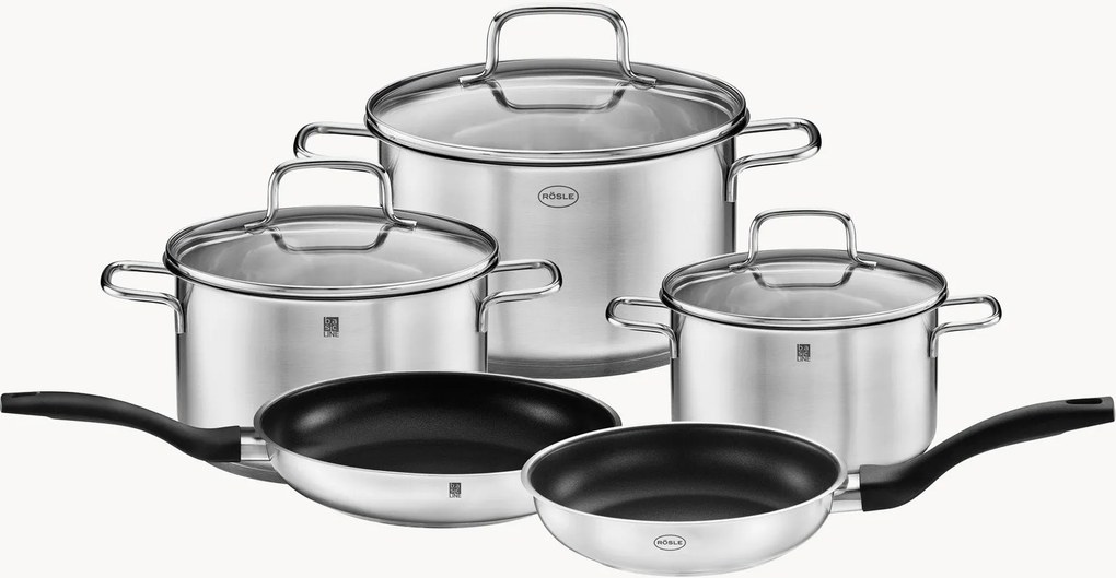 Batteria di pentole Basic Line 8 pz