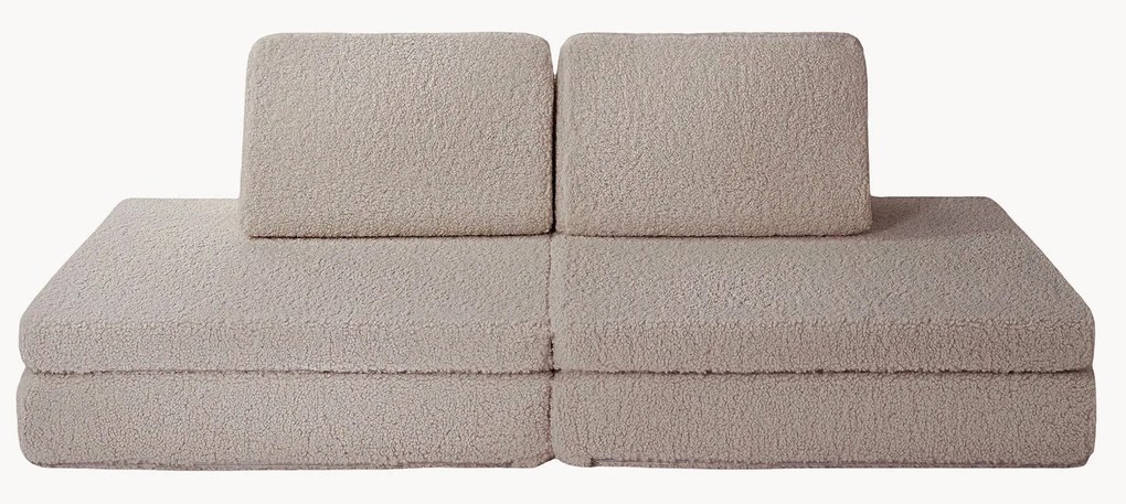 Divano da gioco componibile fatto a mano per bambini in teddy Mila