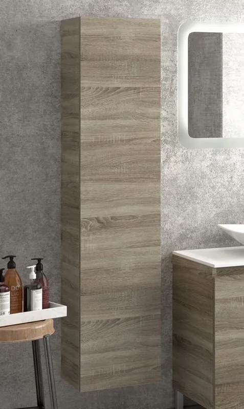 Colonna bagno altezza 160x35x27cm con 4 ripiani SC45 - KAMALU