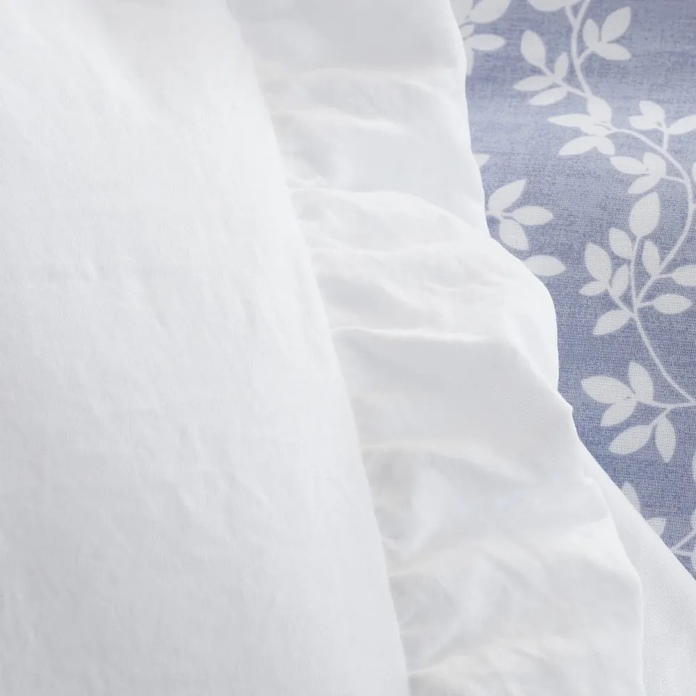 Copriletto bianco per letto matrimoniale 220x230 cm Soft Washed Frill - Bianca