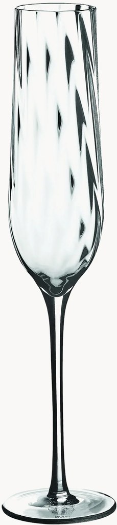 Set di 6 flute da champagne in cristallo Sten