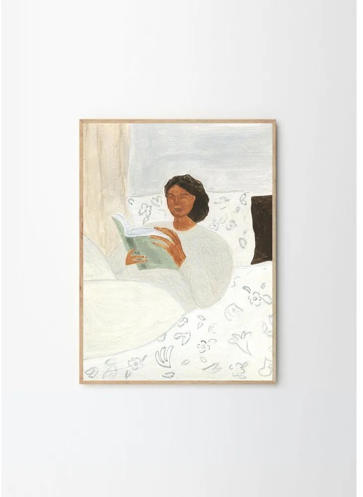 Poster 50x70 cm Morning Read – Isabelle Vandeplassche – The Poster Club