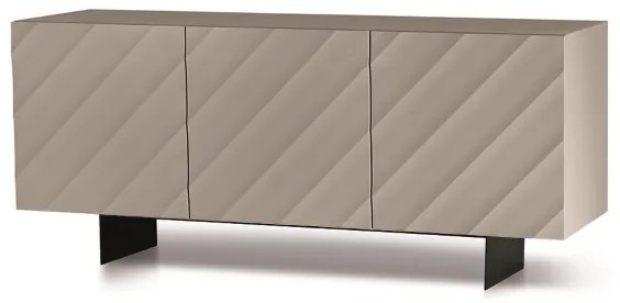 Madia in legno 180 cm 3 ante Tortora 2 piedini - KALLA