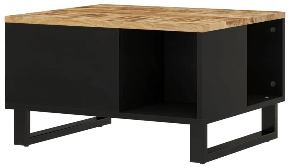 Tavolino da salotto 60x50x35 cm in legno massello di mango