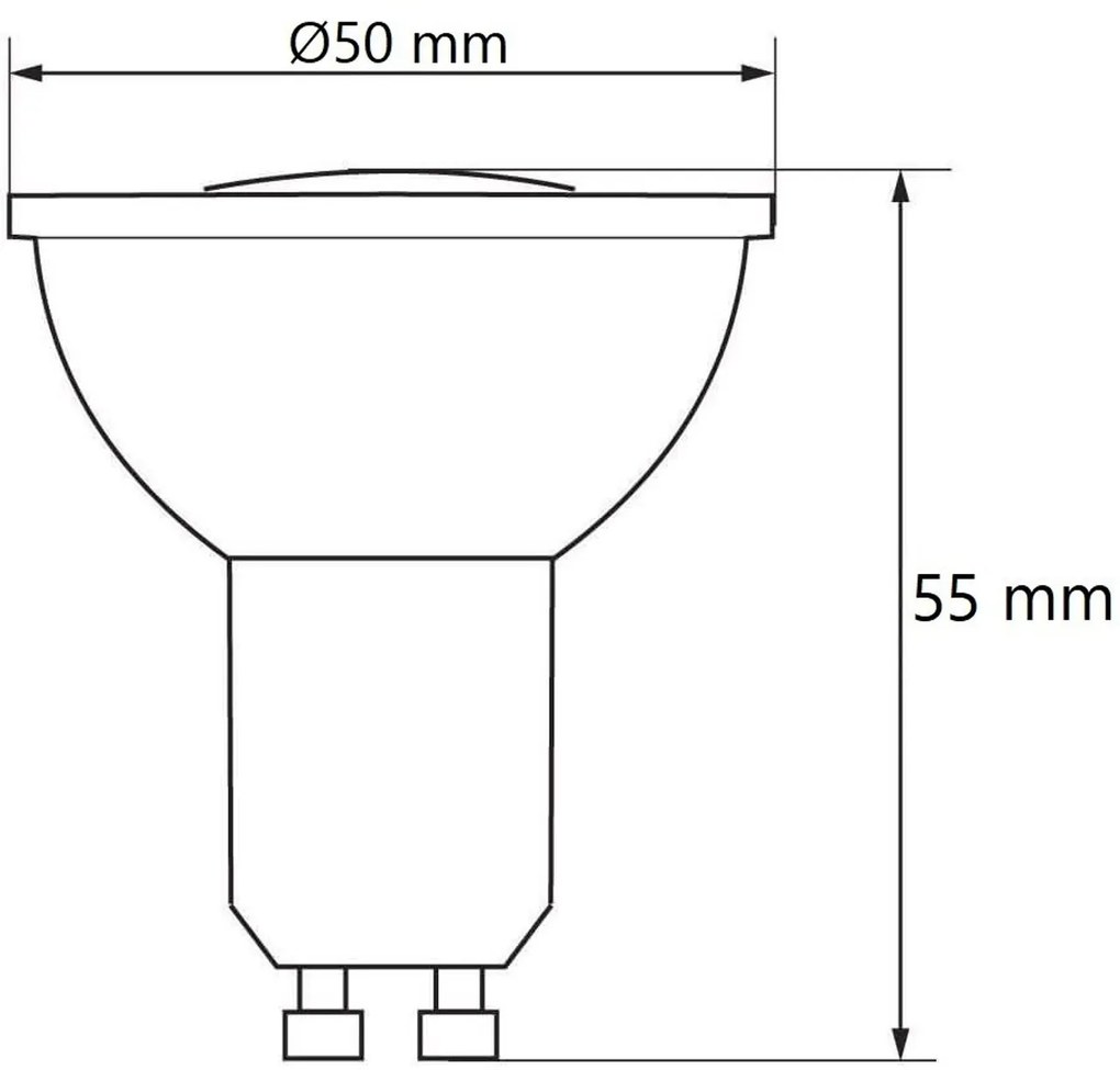 Lampada LED GU10 75W - Angolo 38° Colore Bianco Freddo 6.000K
