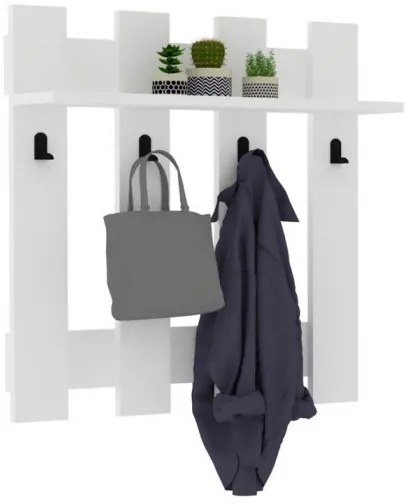 Appendiabiti da parete CARINA 70x70 cm bianco