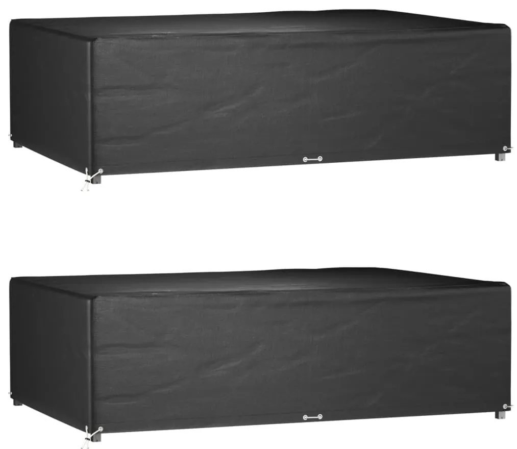 Copri Mobili Giardino 2pz 12occhielli 227x152x65cm Rettangolare /