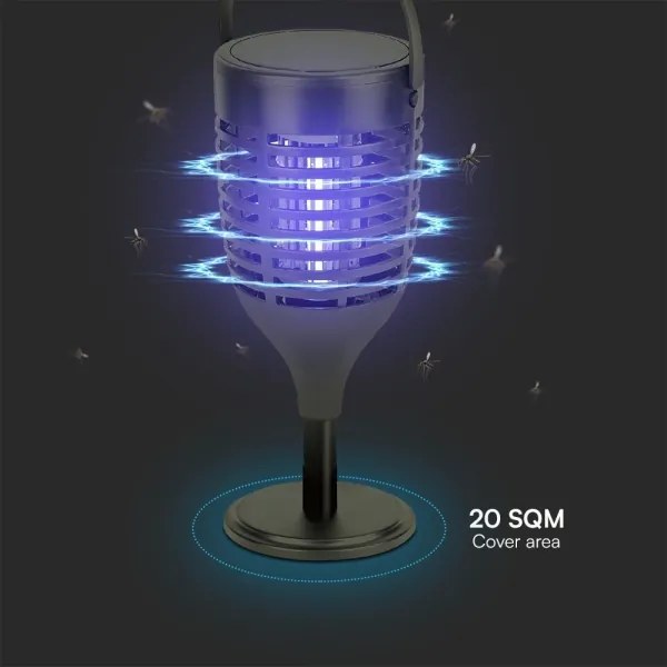 LED Cattura insetti solare LED/1,3W/3,7V IP24 20 mm