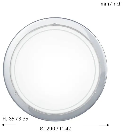 EGLO 83155 - Plafoniera PLANET1 1xE27/60W