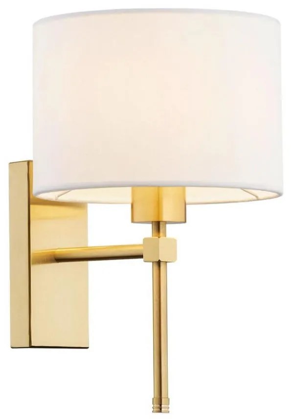 Argon 8048 - Applique ABBANO 1xE27/15W/230V ottone/bianco