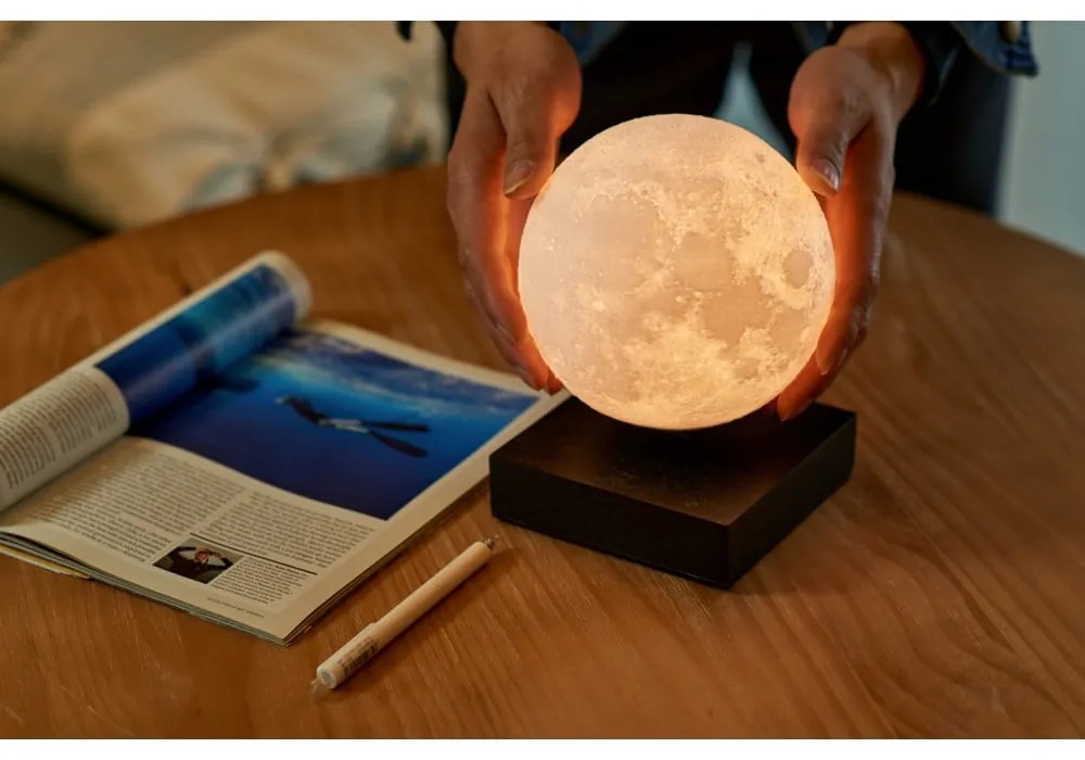 Decorazione luminosa nera con alimentazione a corrente ø 12 cm Moon – Gingko