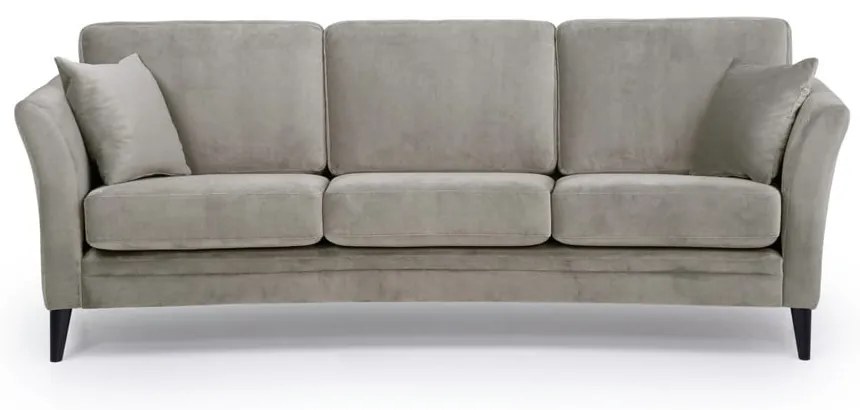 Divano in velluto marrone 237 cm Eden - Scandic