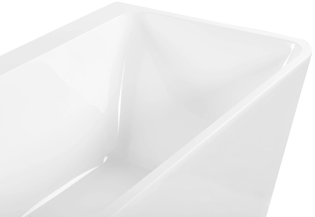 Vasca da bagno freestanding bianca 170 x 80 cm HASSEL Beliani