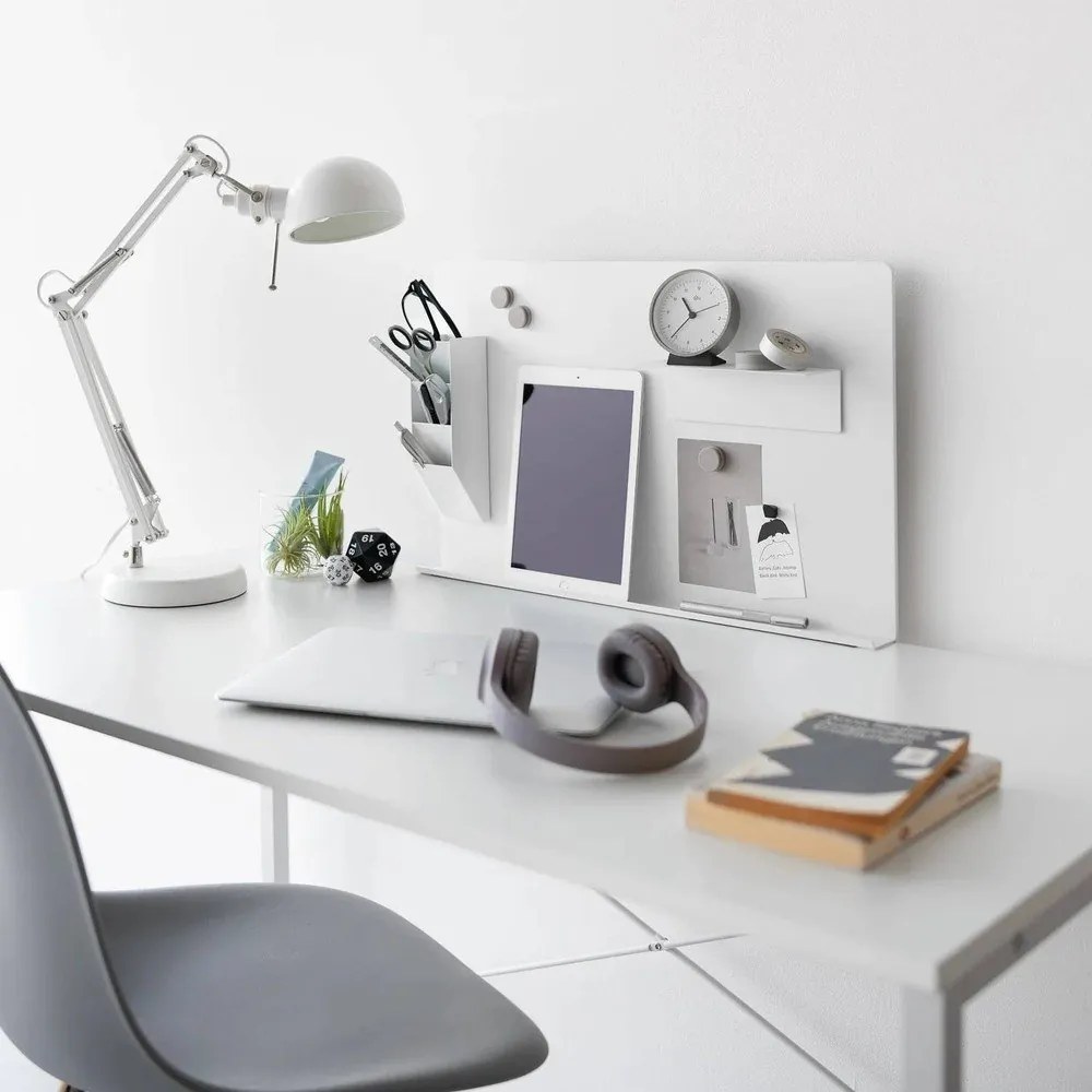 Organizer bianco in metallo per cancelleria Tower – YAMAZAKI